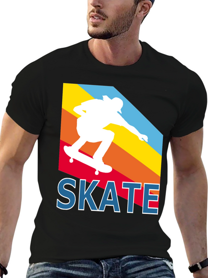Retro Skateboarder T-Shirt - Cool Skate Design