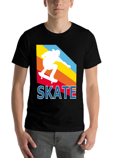 Retro Skateboarder T-Shirt - Cool Skate Design