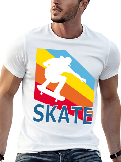 Retro Skateboarder T-Shirt - Cool Skate Design