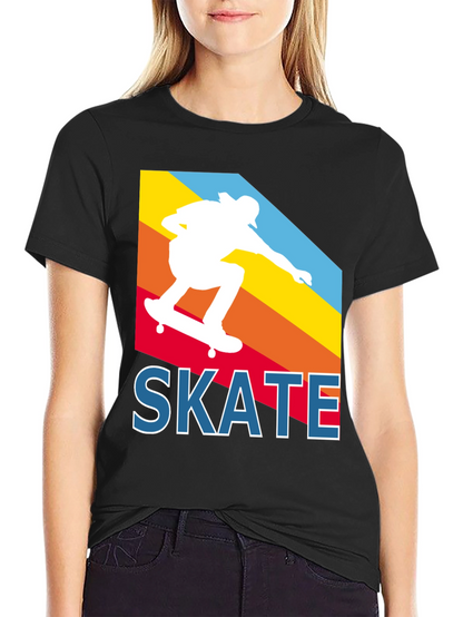 Retro Skateboarder T-Shirt - Cool Skate Design