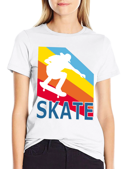 Retro Skateboarder T-Shirt - Cool Skate Design