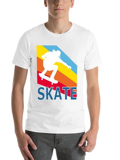 Retro Skateboarder T-Shirt - Cool Skate Design