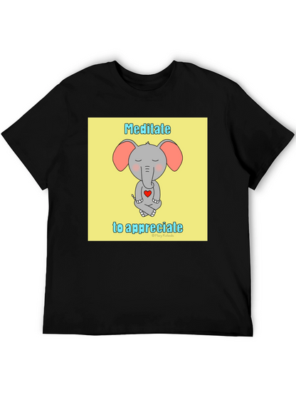 Meditate to Appreciate Elephant T-Shirt