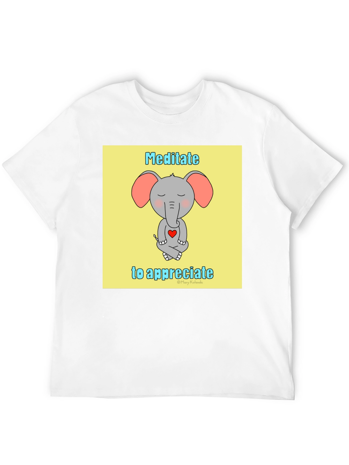Meditate to Appreciate Elephant T-Shirt