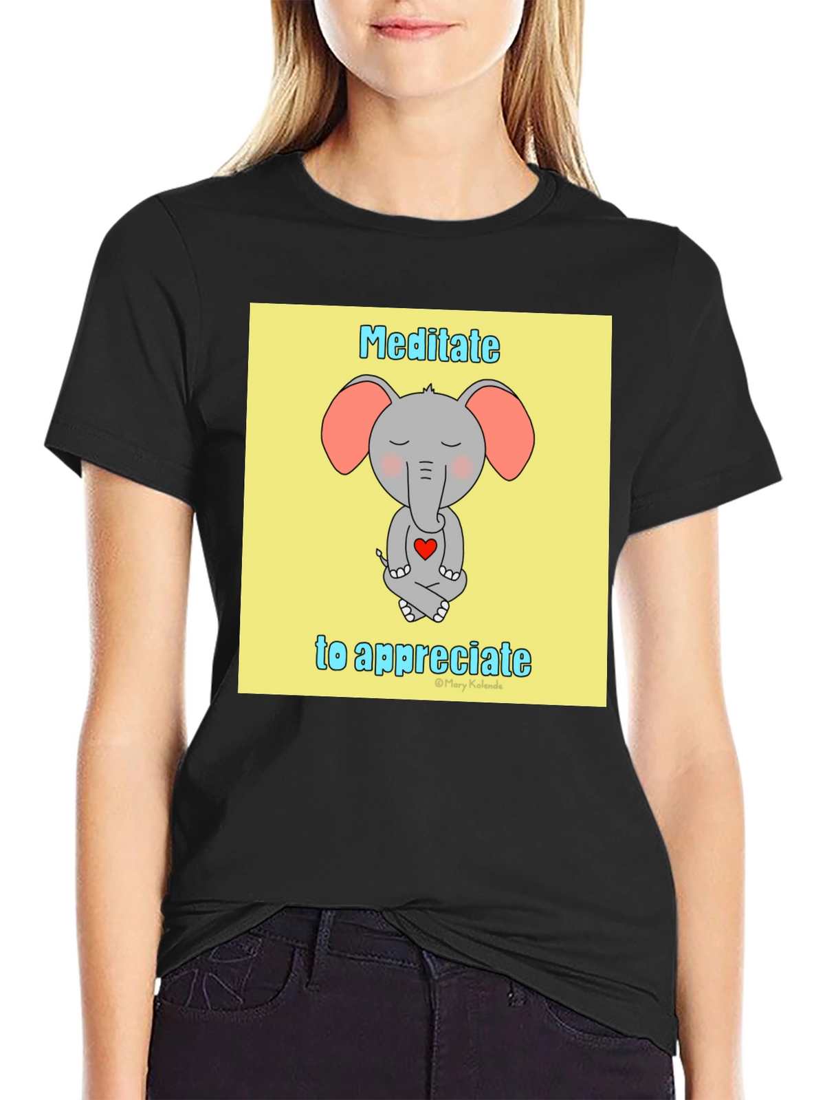 Meditate to Appreciate Elephant T-Shirt