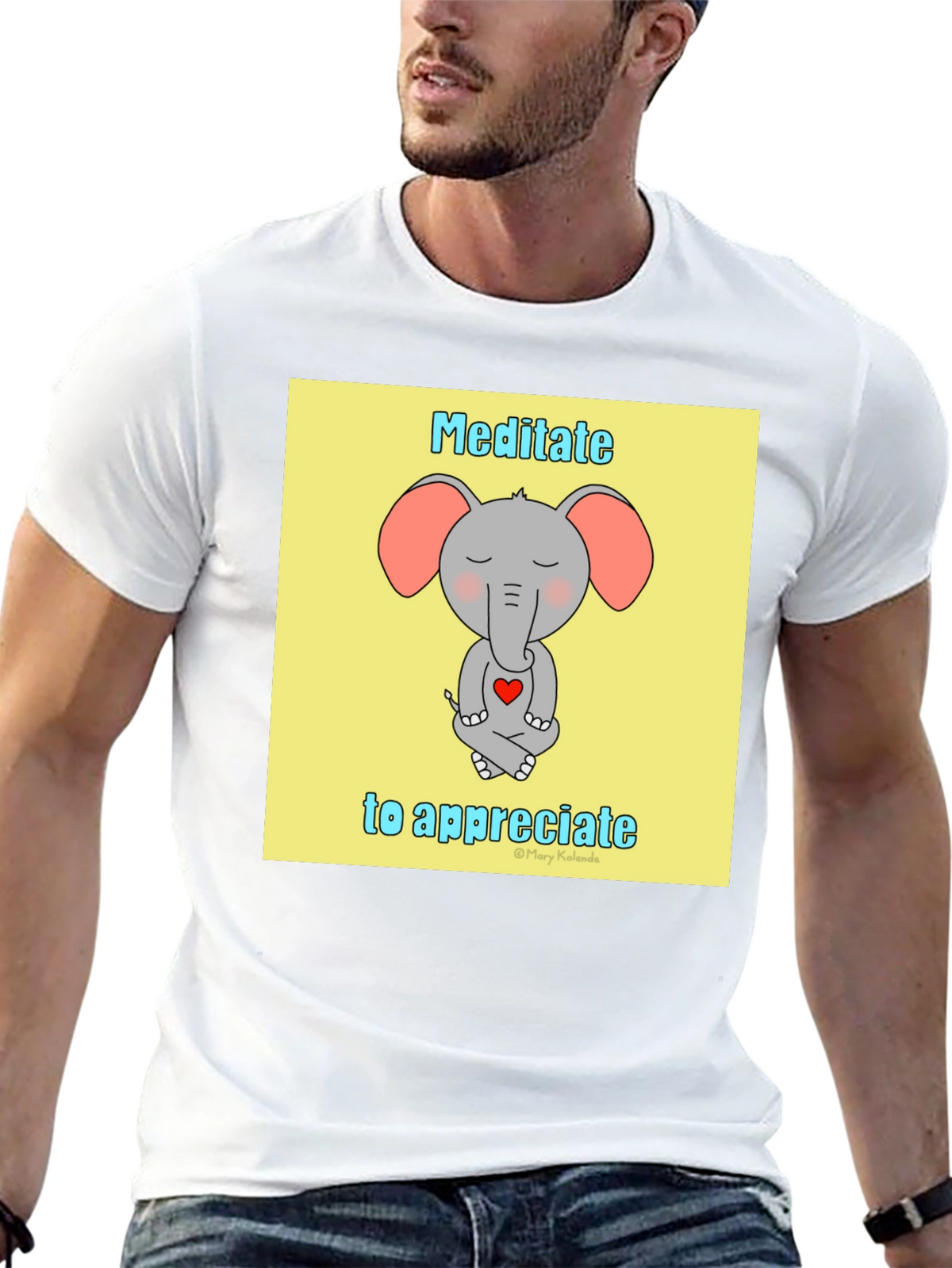 Meditate to Appreciate Elephant T-Shirt