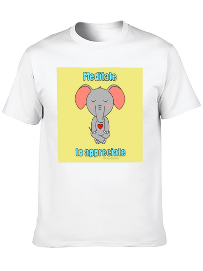 Meditate to Appreciate Elephant T-Shirt