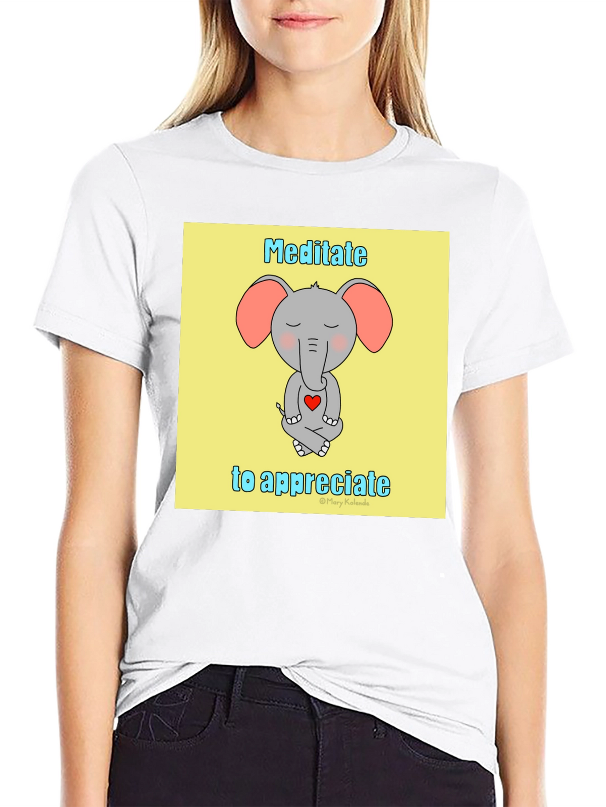 Meditate to Appreciate Elephant T-Shirt