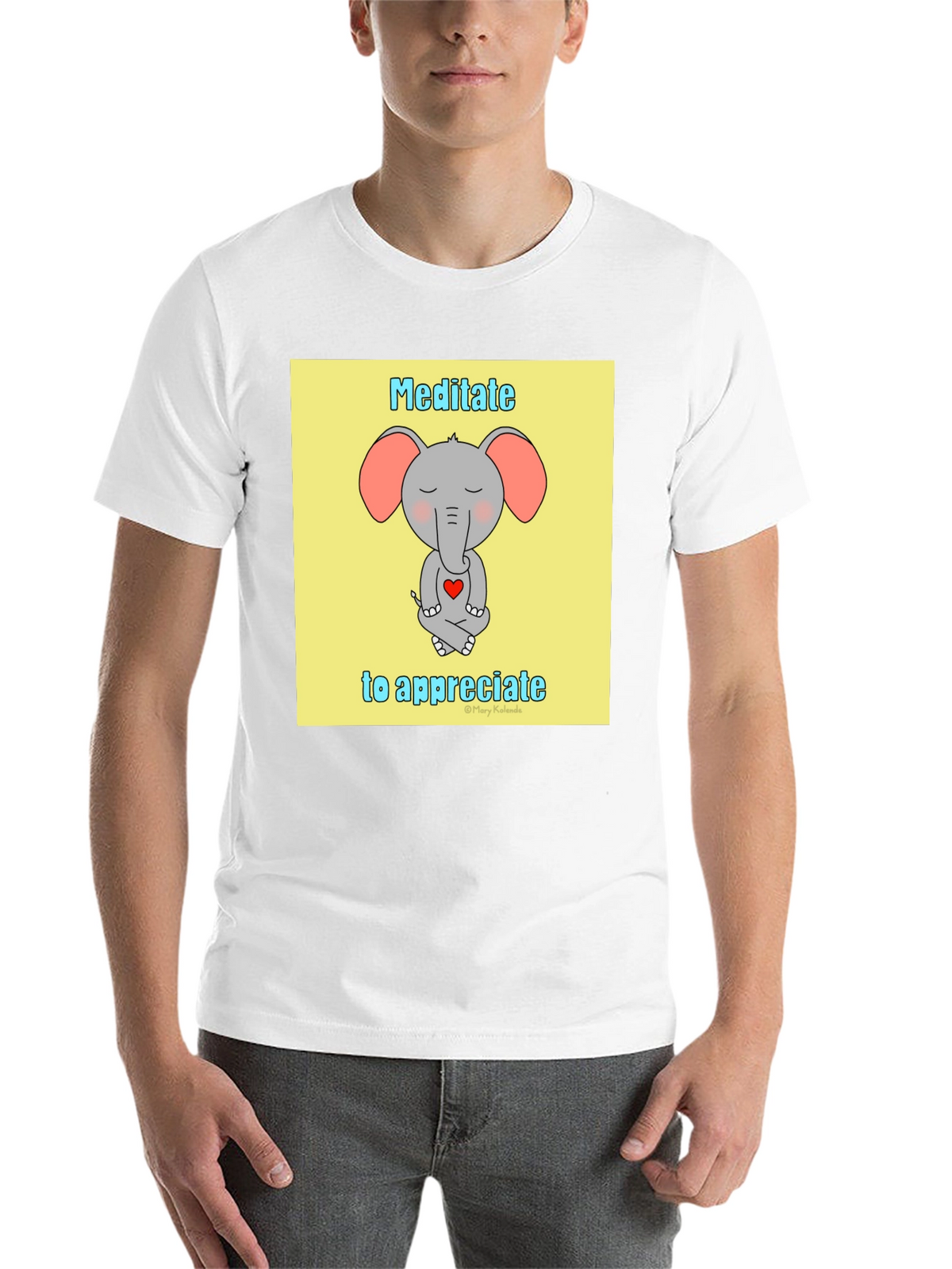 Meditate to Appreciate Elephant T-Shirt