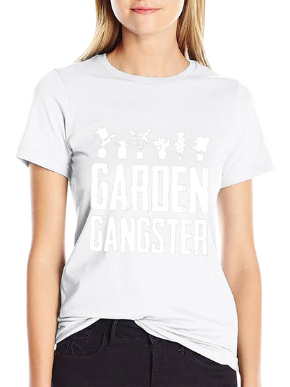 Garden Gangster Black Graphic T-Shirt