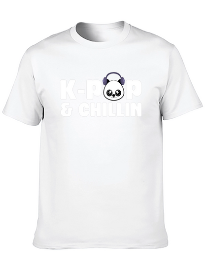 K-Pop & Chillin Black Graphic Tee