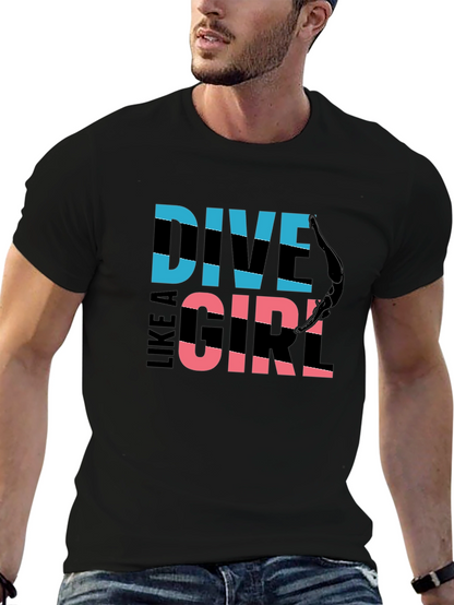 Dive Like a Girl Graphic T-Shirt