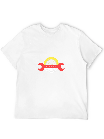 Black Garage Bike Mechanic T-Shirt