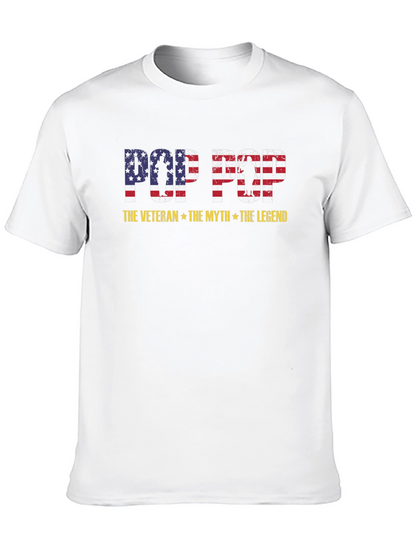 Pop Pop Veteran T-Shirt - The Myth The Legend