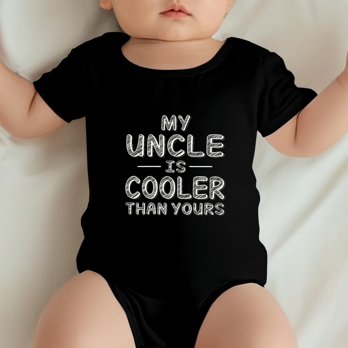 My Uncle Is Cooler Than Yours Funny Infant Onesie Gift