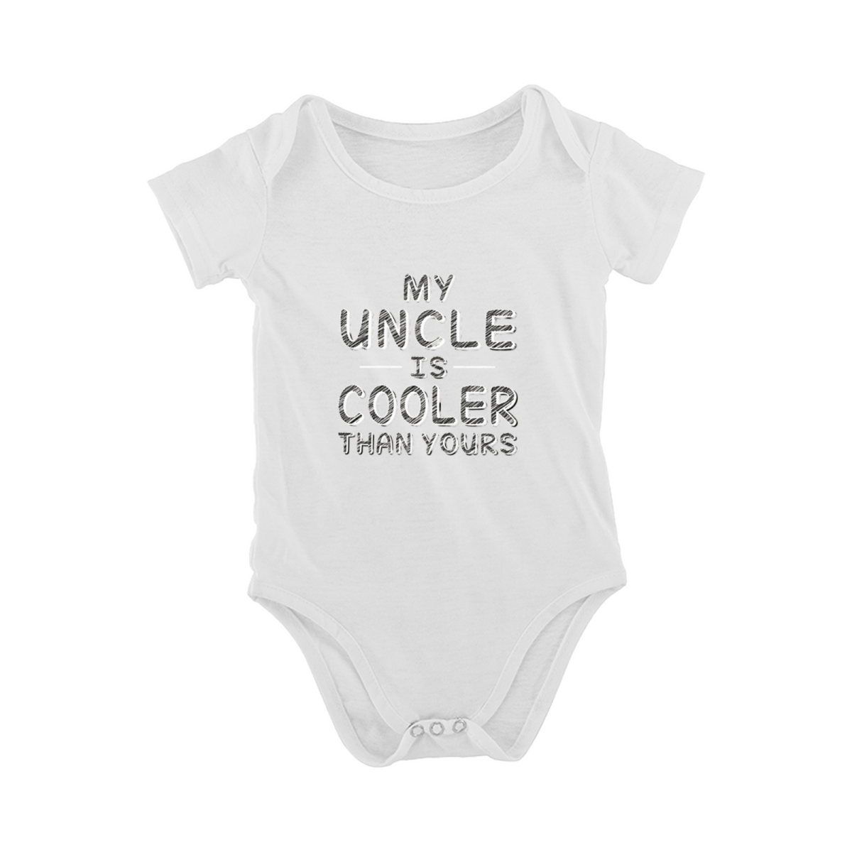 My Uncle Is Cooler Than Yours Funny Infant Onesie Gift