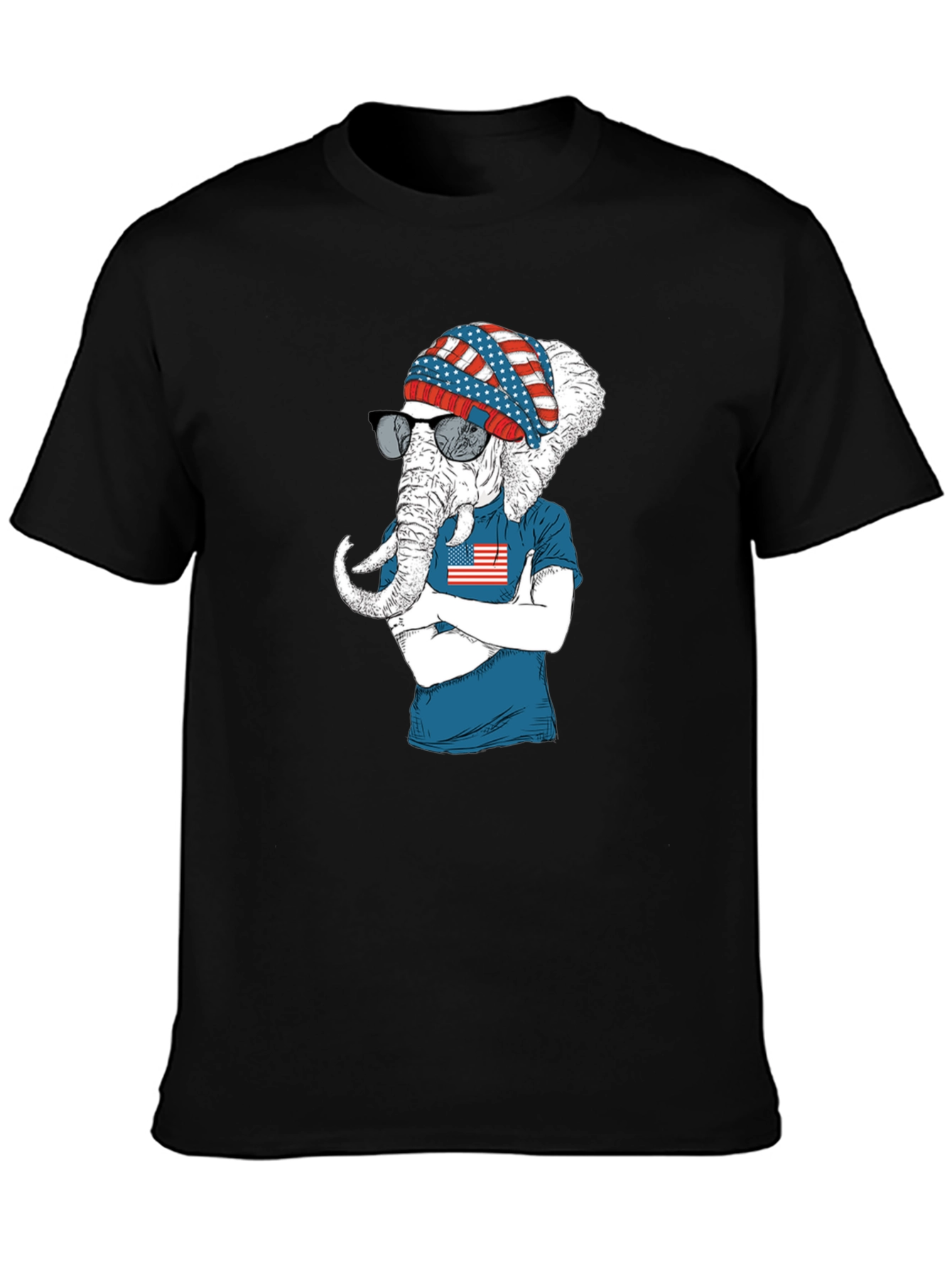 Patriotic Elephant T-Shirt - USA Pride