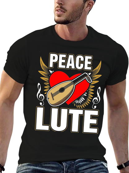 Peace Lute T-Shirt - Musical Harmony Tee