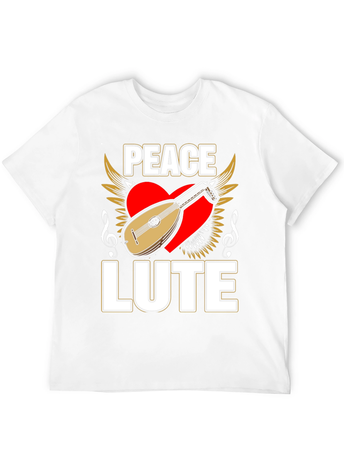Peace Lute T-Shirt - Musical Harmony Tee