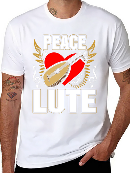 Peace Lute T-Shirt - Musical Harmony Tee