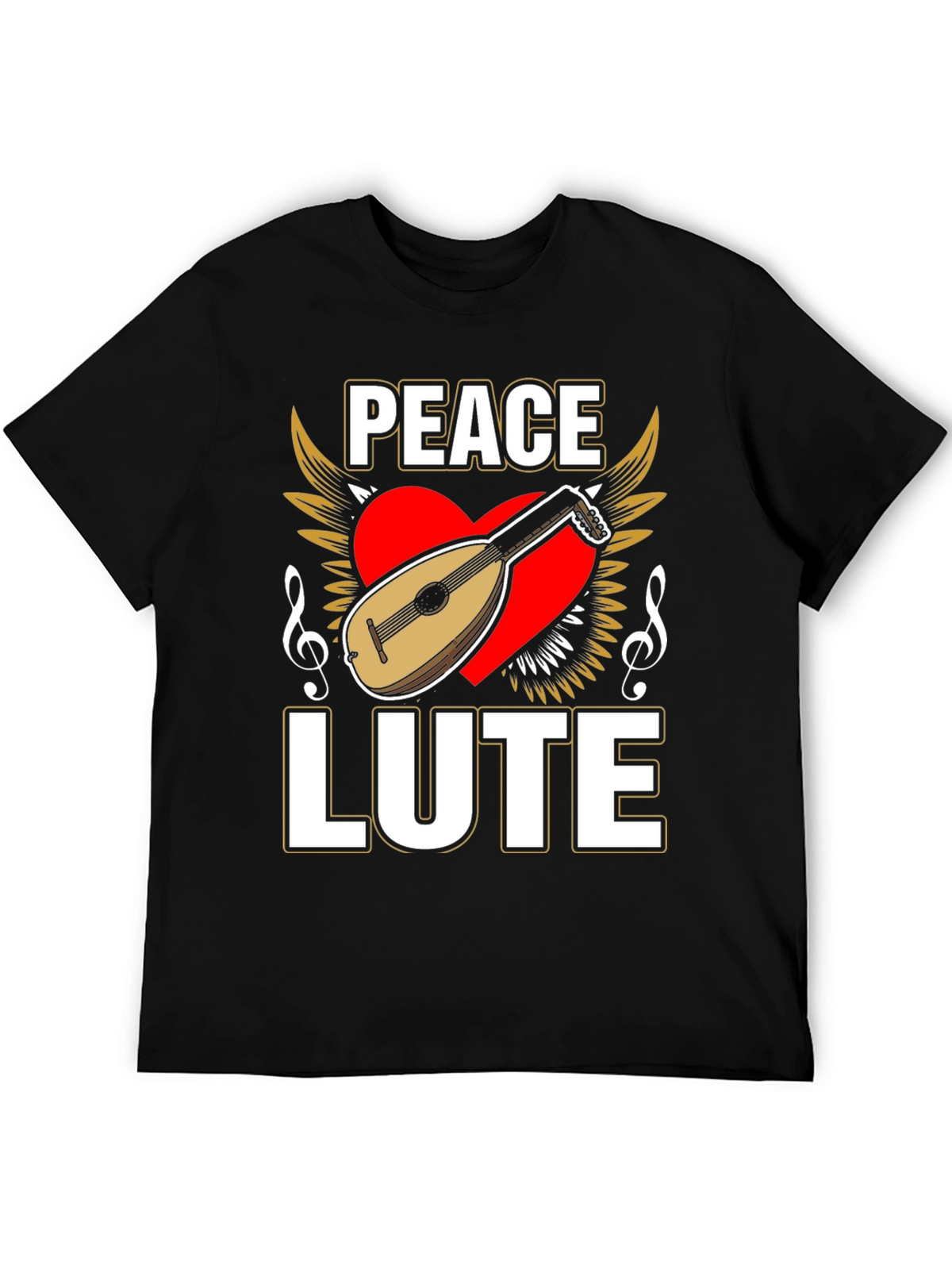 Peace Lute T-Shirt - Musical Harmony Tee