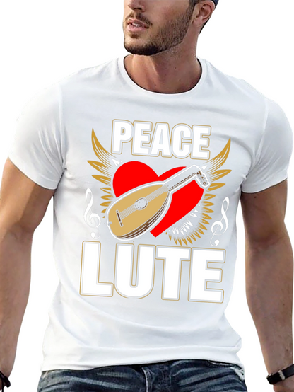 Peace Lute T-Shirt - Musical Harmony Tee