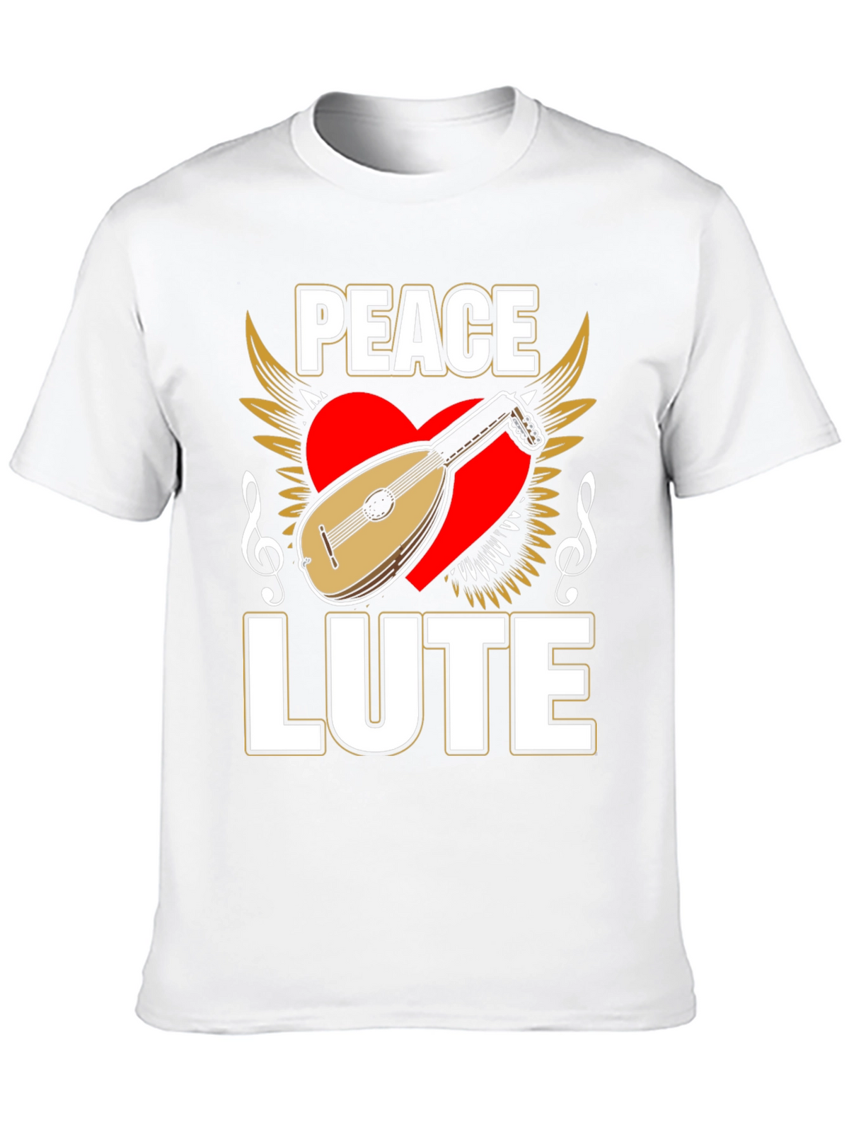 Peace Lute T-Shirt - Musical Harmony Tee