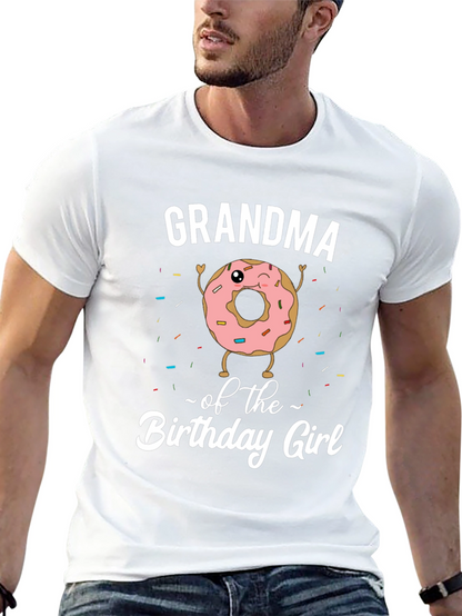 Grandma Birthday Girl Donut T-Shirt