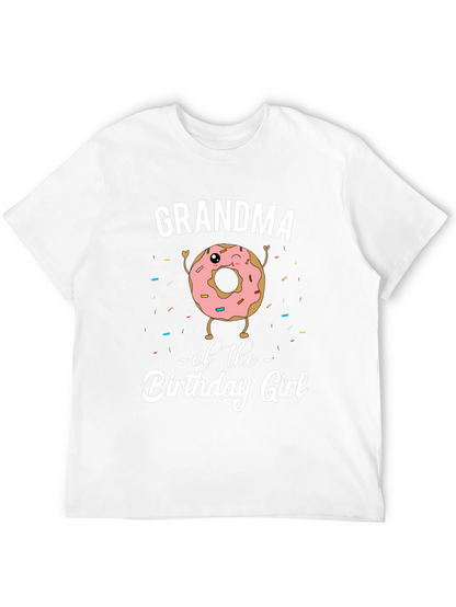 Grandma Birthday Girl Donut T-Shirt