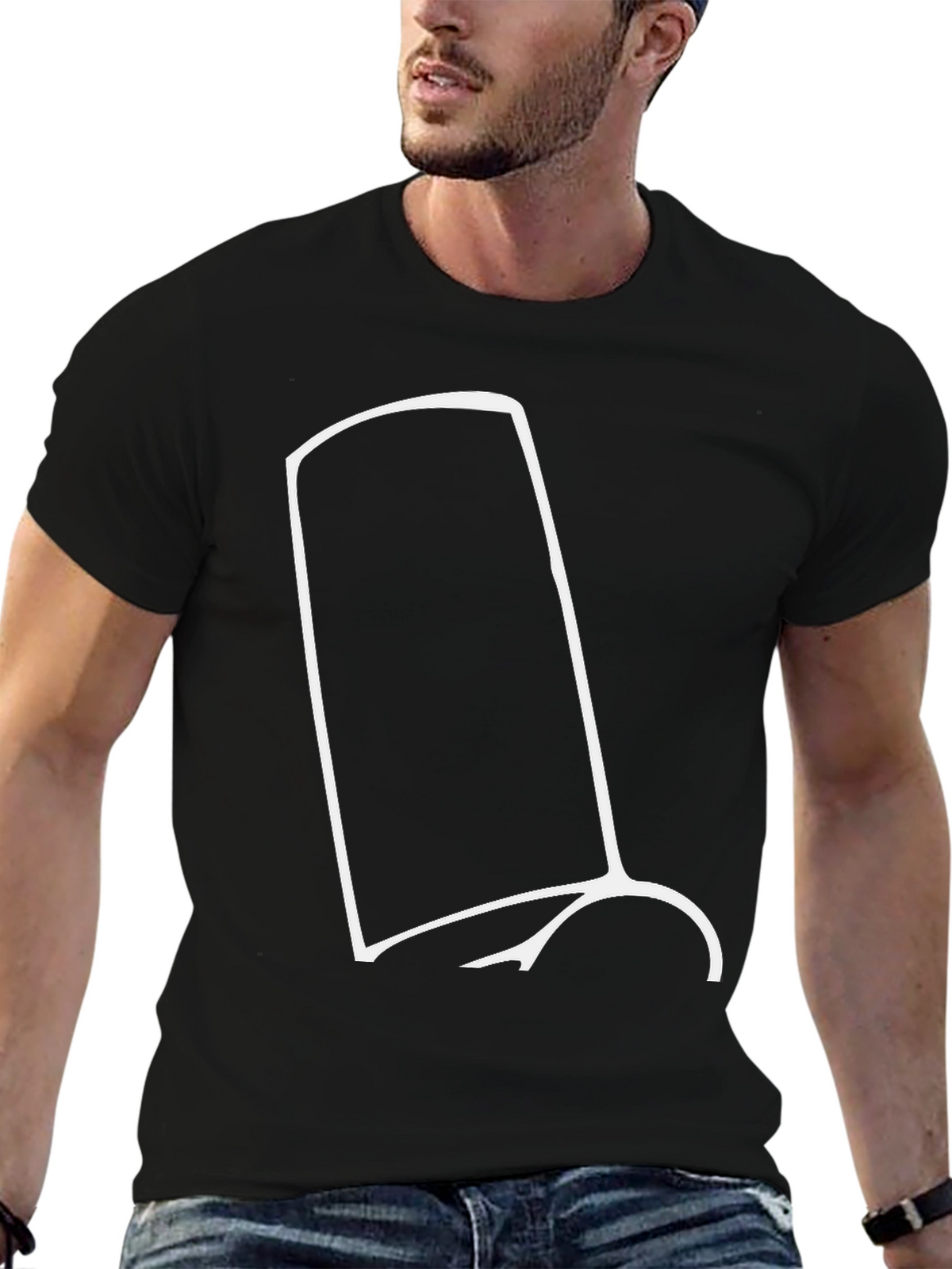 Chef Hat Graphic Black T-Shirt