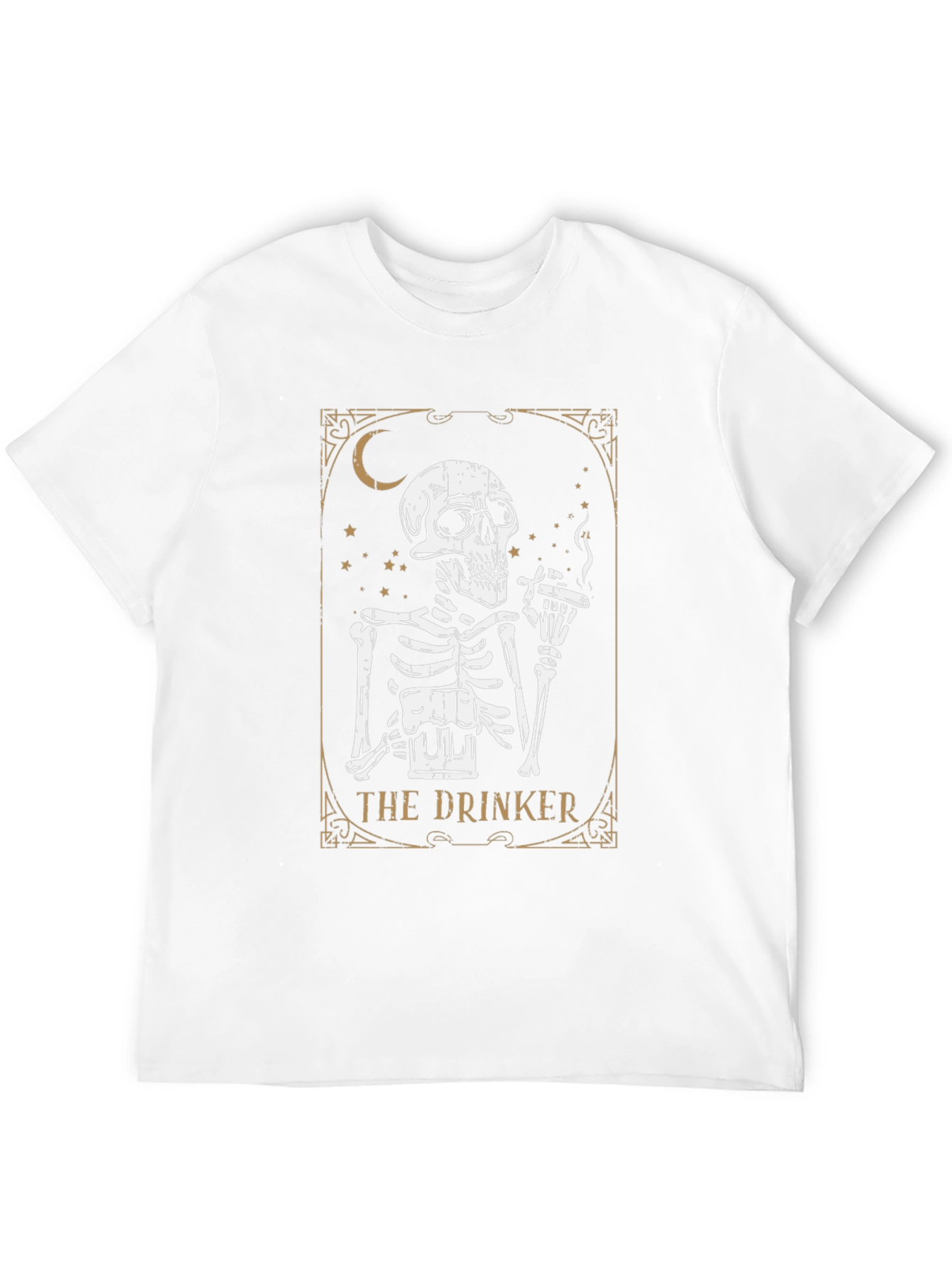 The Drinker Skeleton T-Shirt - Black Graphic Tee