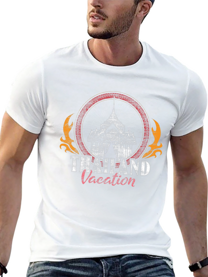 Thailand Vacation Graphic T-Shirt - Black