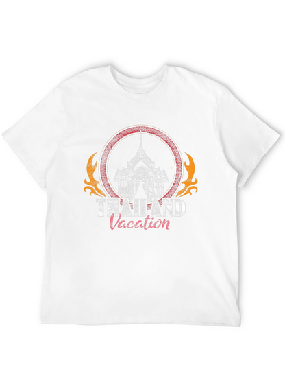 Thailand Vacation Graphic T-Shirt - Black