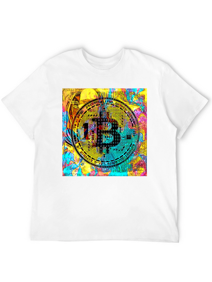 Bitcoin Crypto Art Black T-Shirt