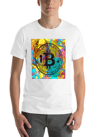 Bitcoin Crypto Art Black T-Shirt