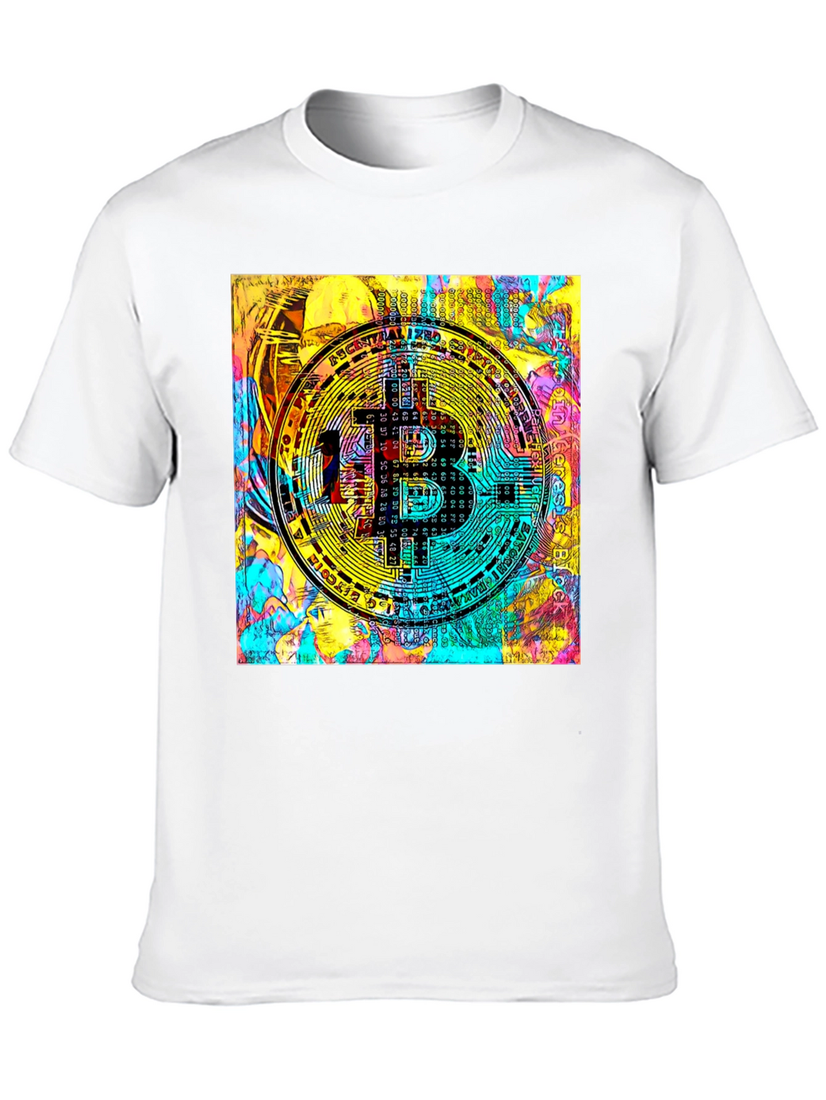 Bitcoin Crypto Art Black T-Shirt