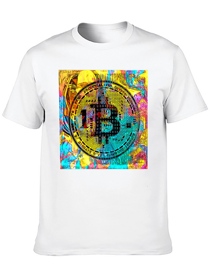Bitcoin Crypto Art Black T-Shirt