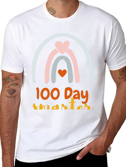 100 Days Smarter Rainbow Tee