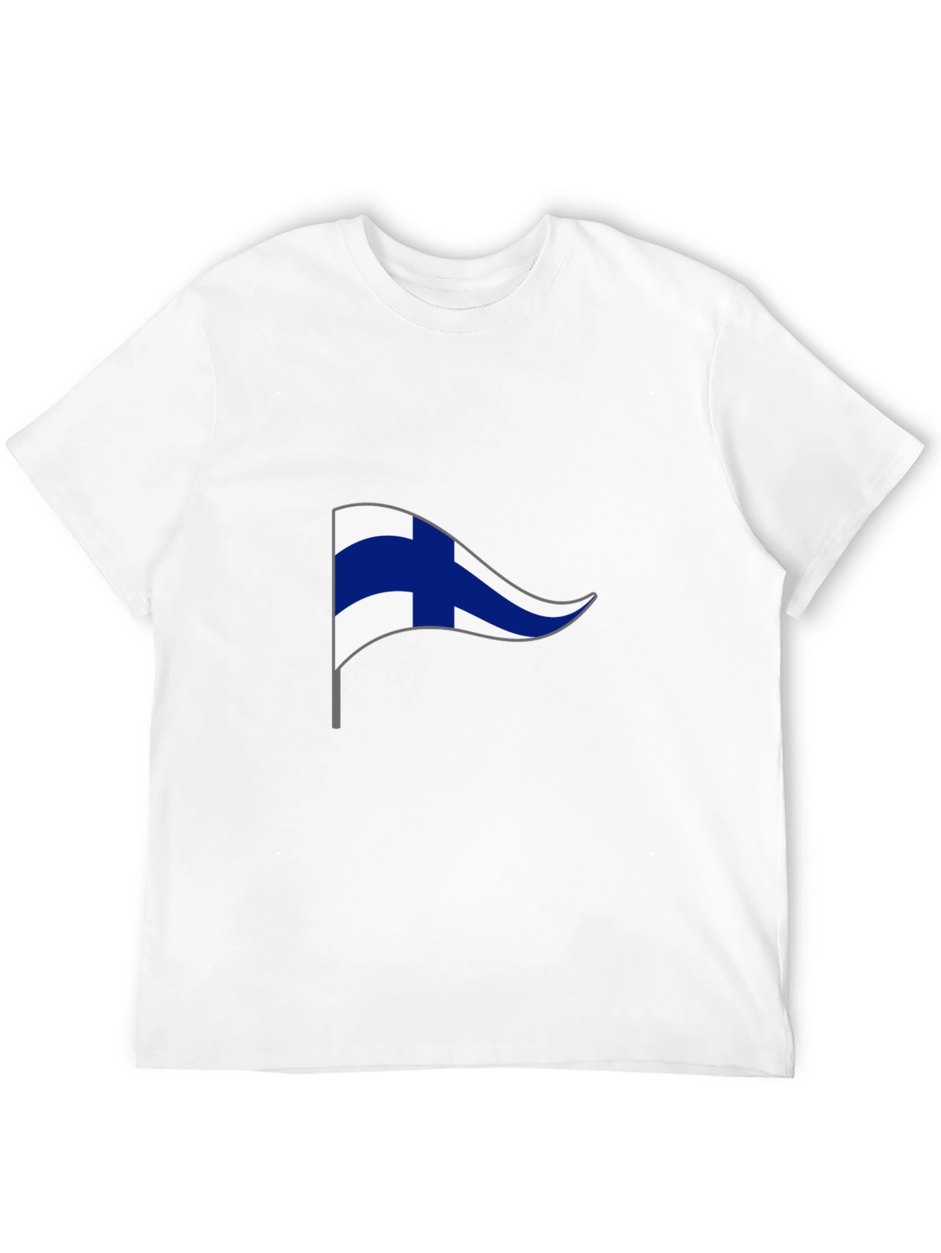 Finland Pennant Flag Graphic T-Shirt
