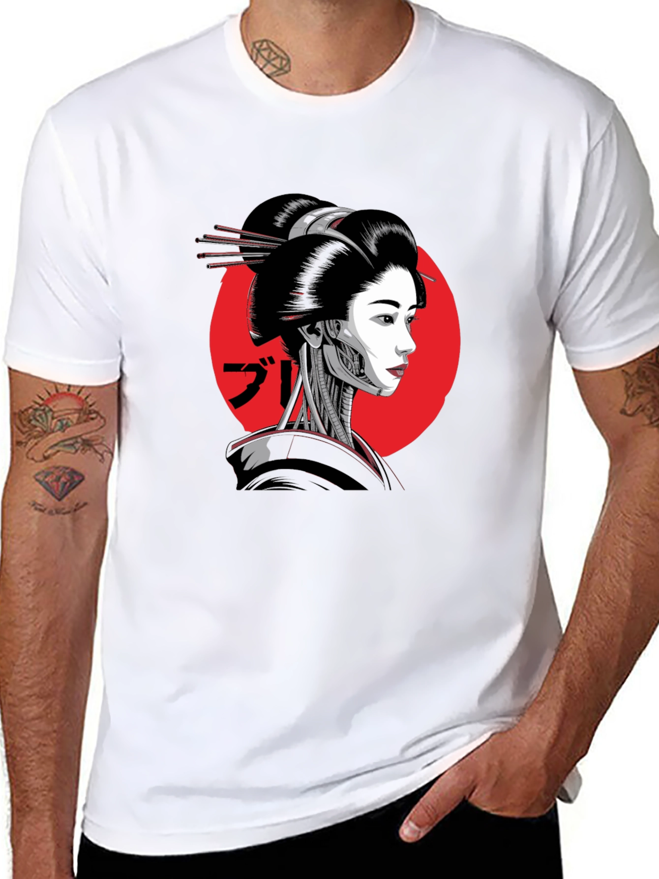 Cyber Geisha T-Shirt - Black