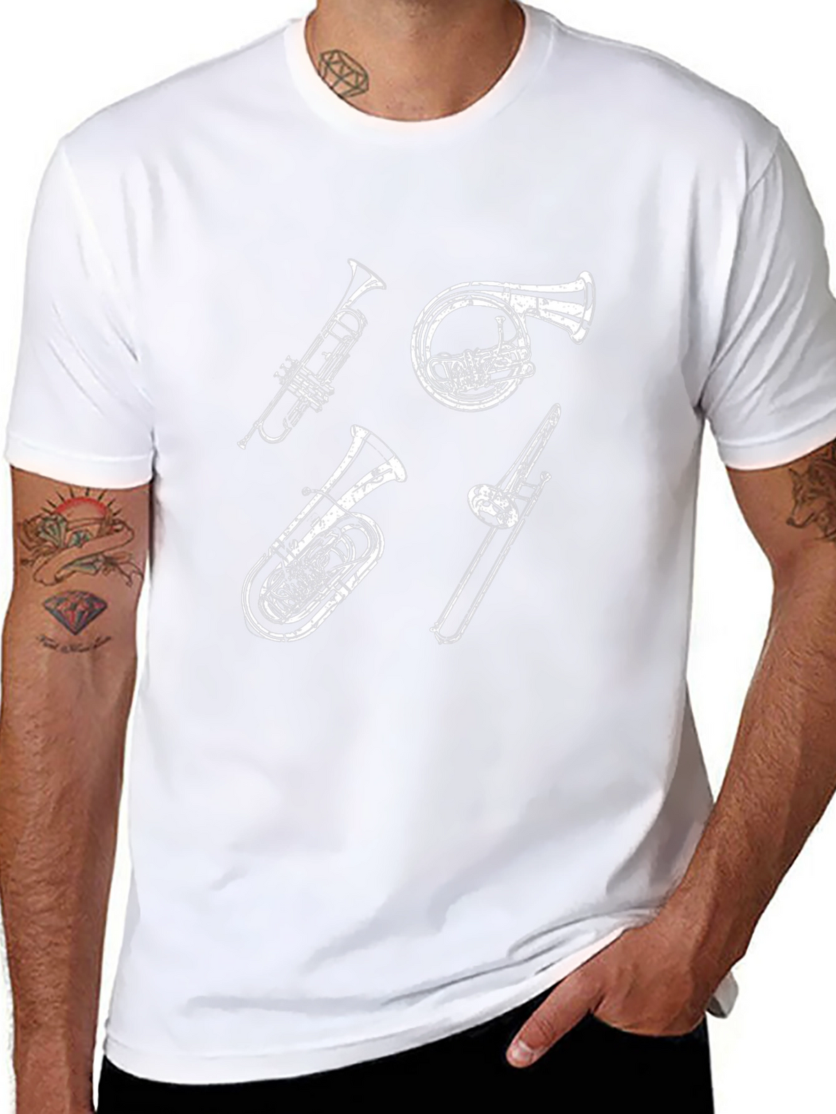 Musical Instruments Graphic Tee - Band Lovers Shirt