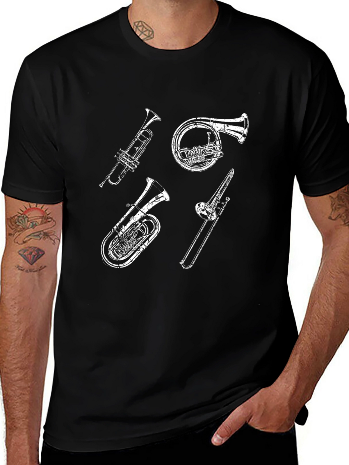 Musical Instruments Graphic Tee - Band Lovers Shirt