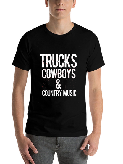 Trucks Cowboys & Country Music Graphic Tee