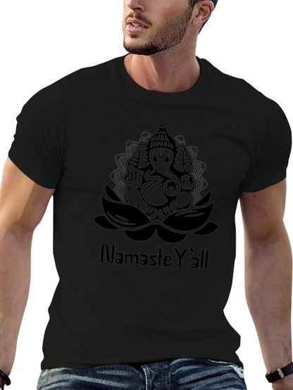 Namaste Yall Ganesha Graphic T-Shirt - Stylish Comfort