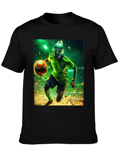 Futuristic Soccer Player Graphic Tee