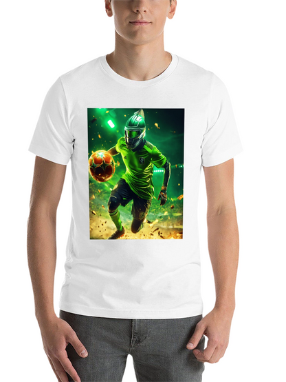 Futuristic Soccer Player Graphic Tee