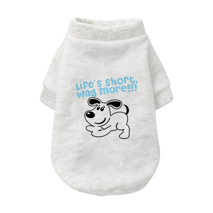 Life's Short Wag More Funny Pet Cardigan Sweater