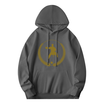 Golden Karate Martial Arts Laurel Wreath Hoodie, Mens Soft Sports Pullover