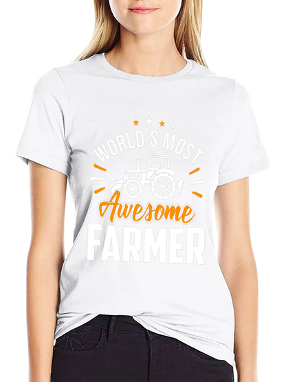 Worlds Most Awesome Farmer Graphic Tee