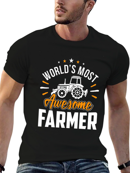 Worlds Most Awesome Farmer Graphic Tee